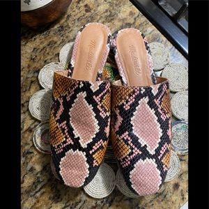Madewell snakeskin mules size 8🌷🌷
